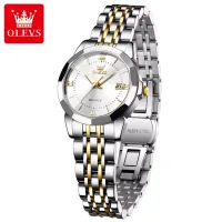 OLEVS 9989 Women's Quartz Watch - White & Silver & Golden